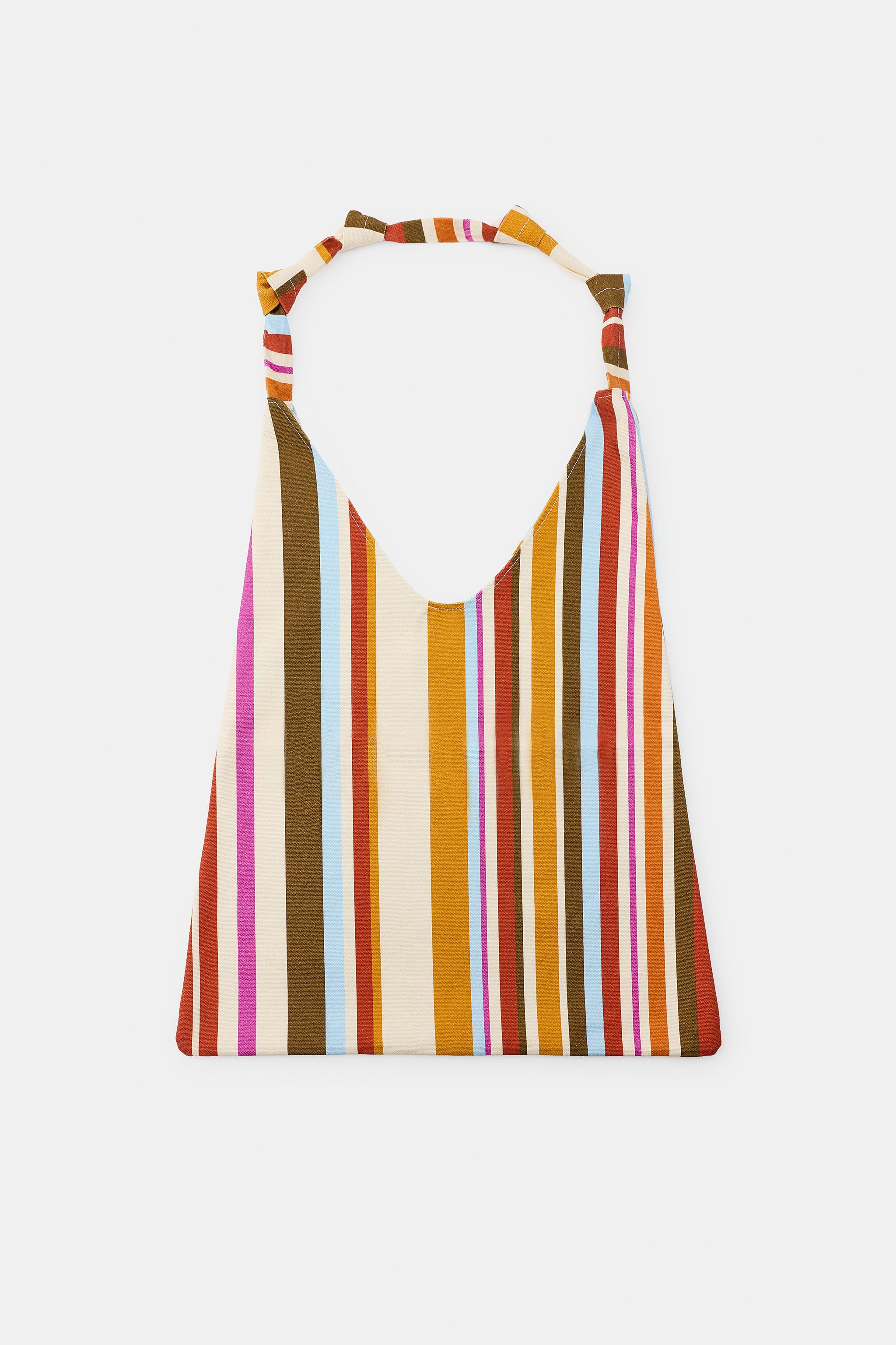 STRIPED CANVAS BAG